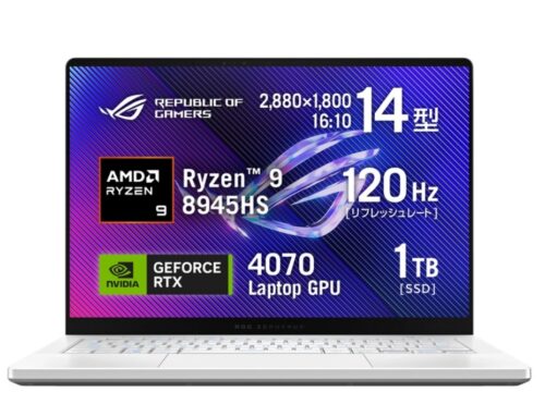 ROG Zephyrus G14 GA403UIの本体の見た目