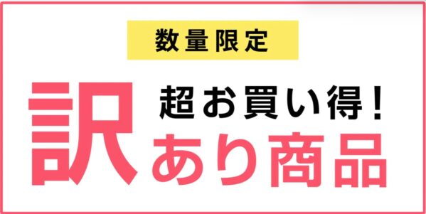 数量限定超お買い得わけあり商品